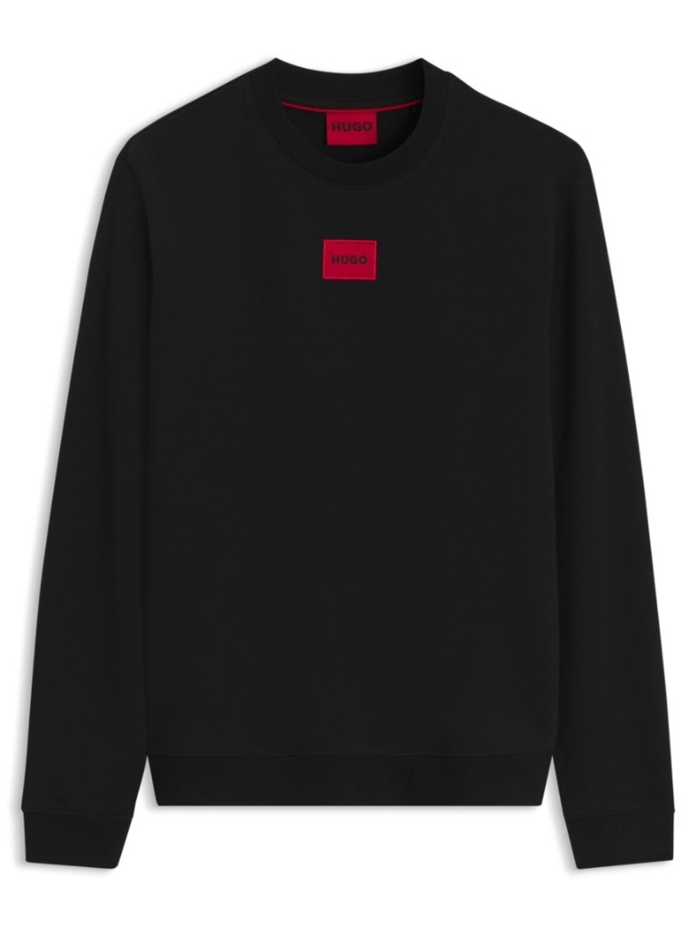 HUGO BOSS COTTON-TERRY SWEATSHIRT WITH LOGO LABEL Men's SIZE Large